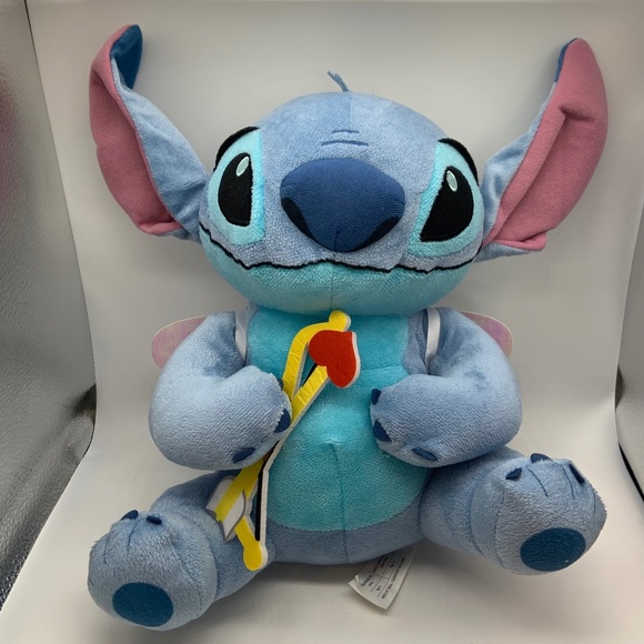 Disney Stitch Lilo & Stitch Heart and Arrow with Fairy Wings 12" Plush - Picture 1 of 11